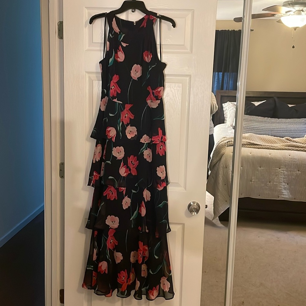 Tommy Hilfiger Black Floral Maxi Dress